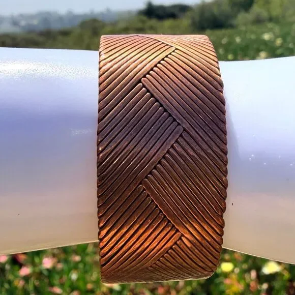 Vintage Copper Cuff Bracelet - Picture 4 of 10